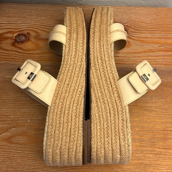 SAM EDELMAN Carson Espadrille Wedge Sandal- Color: Bleached Wheat- Size 10.5 - Picture 6 of 12